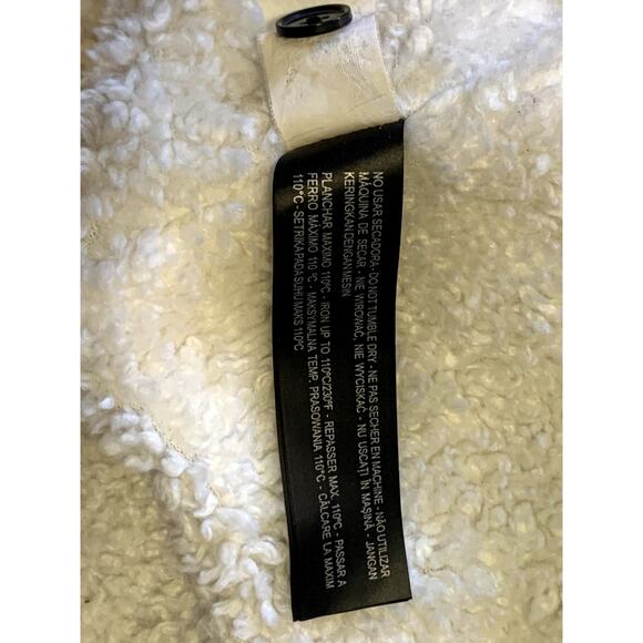 Zara Coat Jacket Women XL  Fleece Lined Flannel Buffalo Plaid Red Black Relaxed - Picture 12 of 12